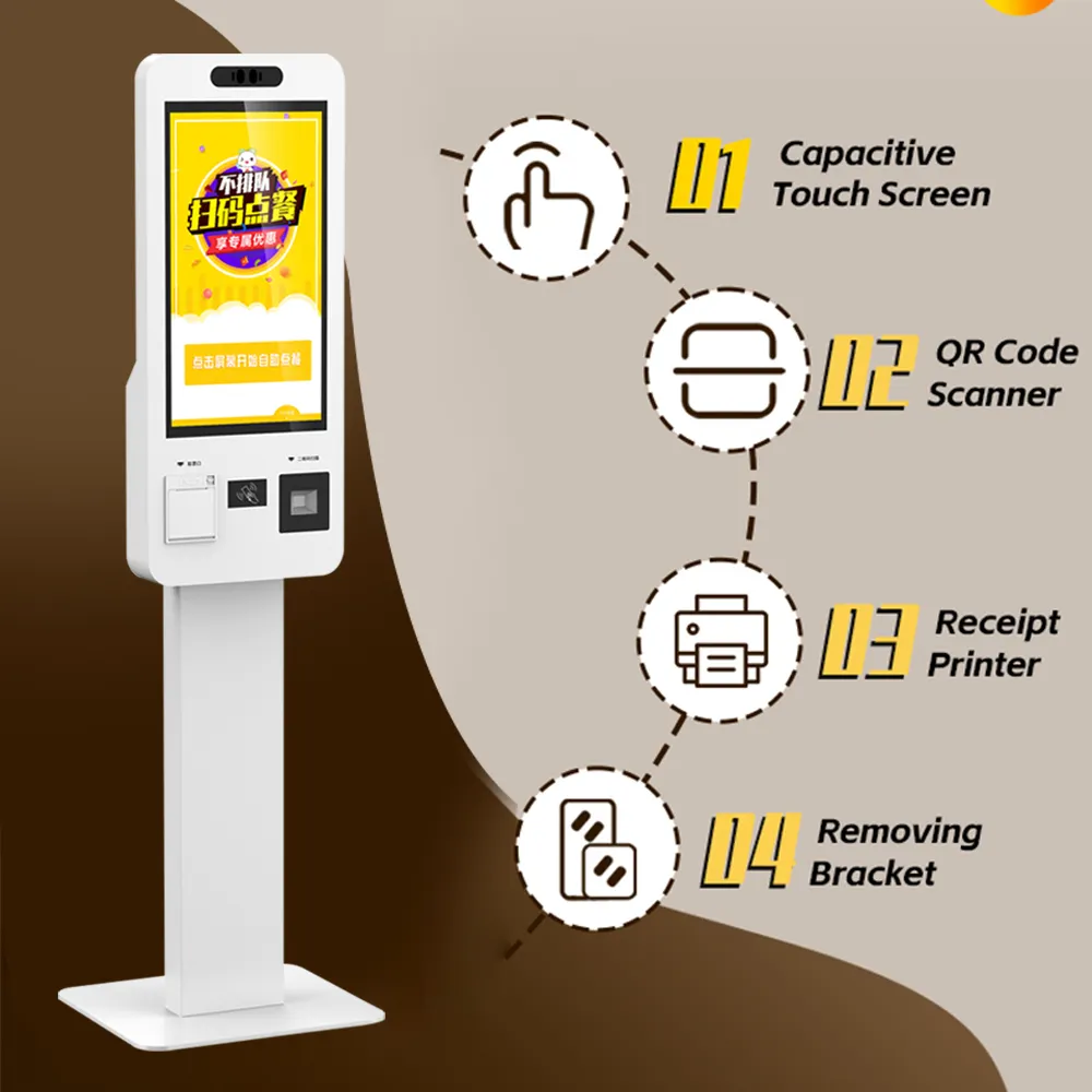 Payment Methods of Restaurant Self Ordering Kiosk by LKS
