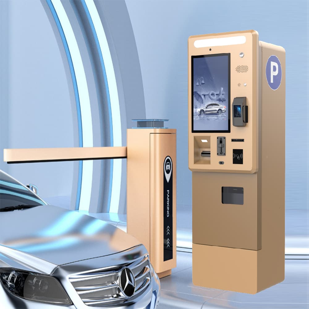 Stainless Steel Durable Parking Lot Kiosk 19 Inch HD Touch Screen Multiple Payment Types