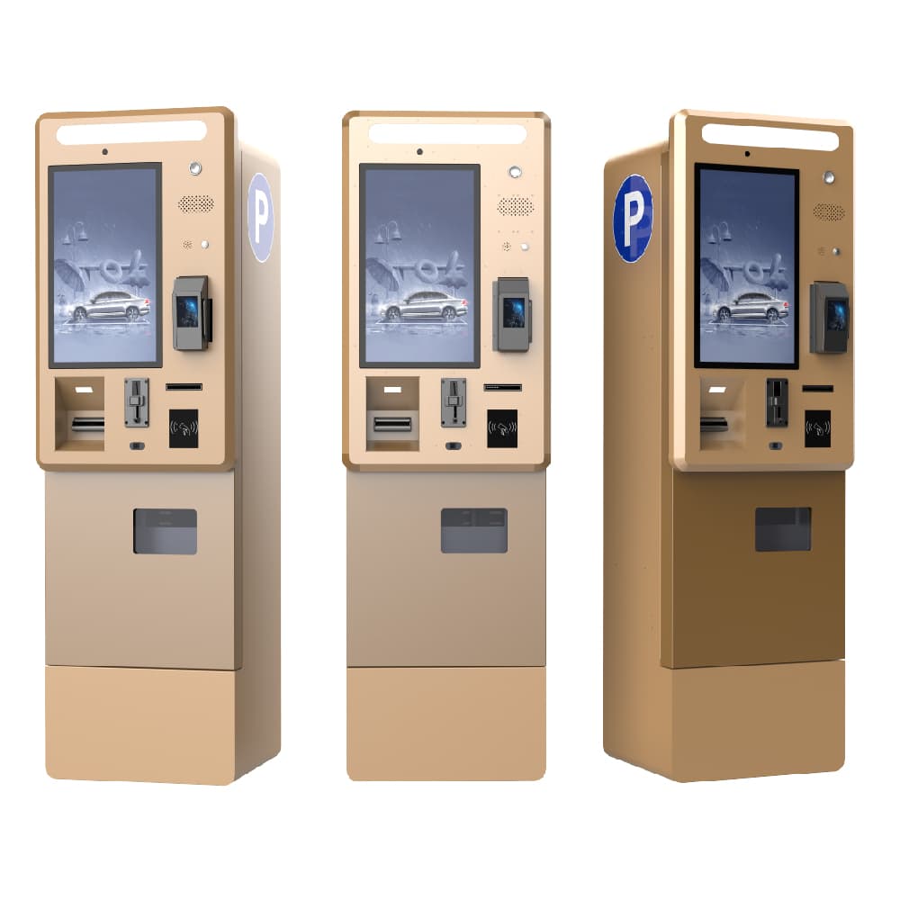 Stainless Steel Durable Parking Lot Kiosk 19 Inch HD Touch Screen Multiple Payment Types