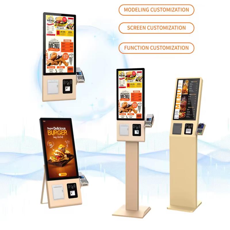 good quality 24 inch Durable & Reliable Restaurant Self Ordering Kiosk Pos System Cash Acceptor Machine For Fast Food wholesale