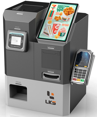 All In One Intelligent Automatic Cash Payment Kiosk With Bill Acceptor Change And Coin Acceptor POS Integration