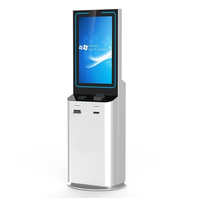 32 Inch Versatile Bill Payment Kiosk With Cash Acceptor Cash Change Payment Support Credit Card Reader