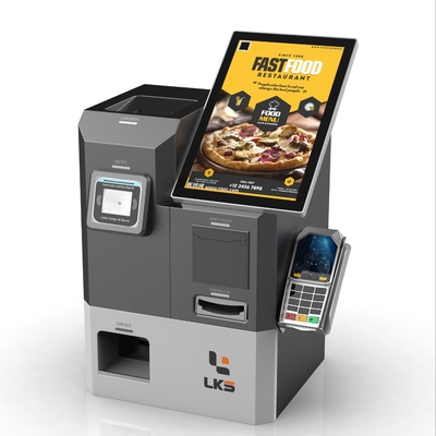 All In One Intelligent Automatic Cash Payment Kiosk With Bill Acceptor Change And Coin Acceptor POS Integration