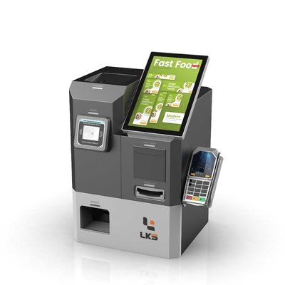 All In One Intelligent Automatic Cash Payment Kiosk With Bill Acceptor Change And Coin Acceptor POS Integration