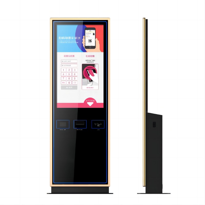Ticket Kiosk For Cinema Transportation Hospitality Retail Event With QR Scanner NFC RFID Printer Ticket Vending Machine