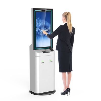 32 Inch Versatile Bill Payment Kiosk With Cash Acceptor Cash Change Payment Support Credit Card Reader