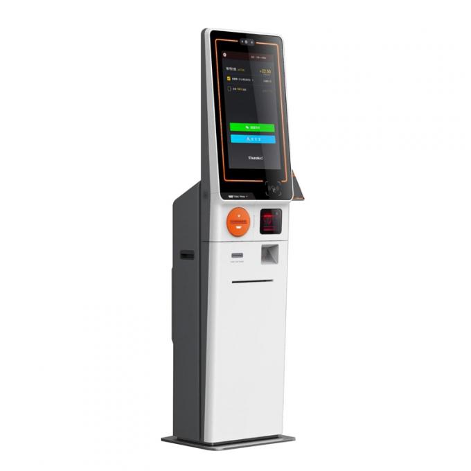 24/7 Self Service Bill Payment Kiosk with Cash Recycler Receipt Printing QR Reader and Secure Card Payments