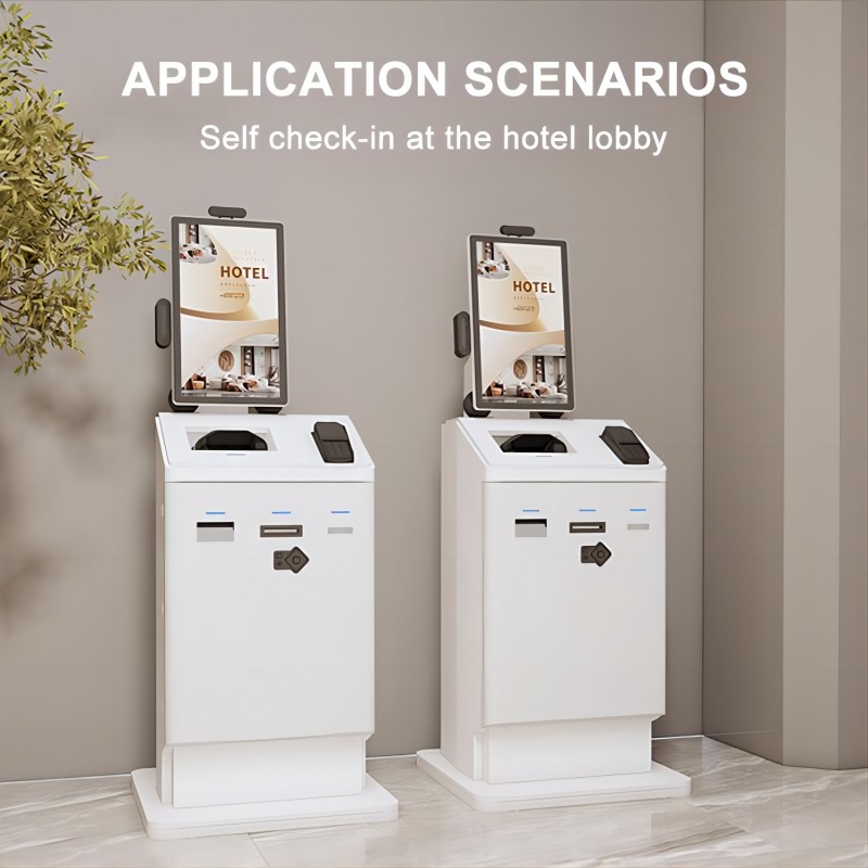 Specifications and Components of 21.5 inch hotel self check in kiosk