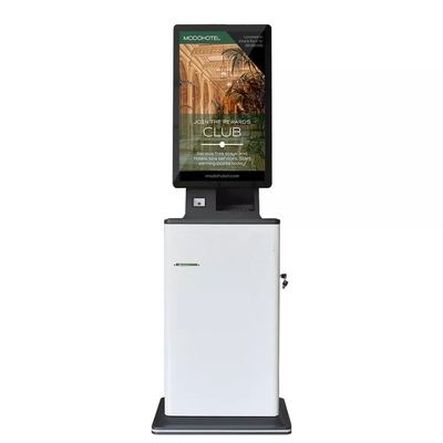 27 Inch Hotel Self Service Kiosk Free Standing Hotel Self Check In Machine Hotel Room Card Key Machine