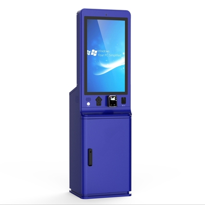 19 Inch Outdoor Information Kiosk With Webcam 2QR Barcode Scanner Card Payment Weatherproof Outdoor Kiosk