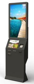 19 Inch Outdoor Information Kiosk With Webcam 2QR Barcode Scanner Card Payment Weatherproof Outdoor Kiosk