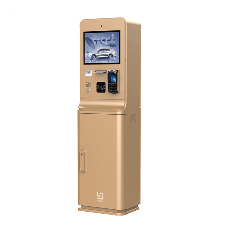 Flexible Payment Parking Kiosk With QR Code Credit Card Reader Cash and Coin Payment