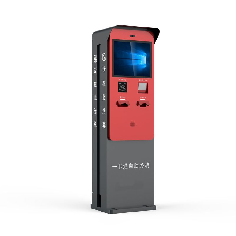 Flexible Payment Parking Kiosk With QR Code Credit Card Reader Cash and Coin Payment